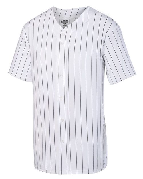 1685 Unisex Pinstripe Full Button Baseball Jersey