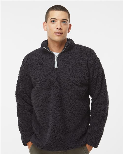 8454 Men's Sherpa Quarter-Zip Pullover