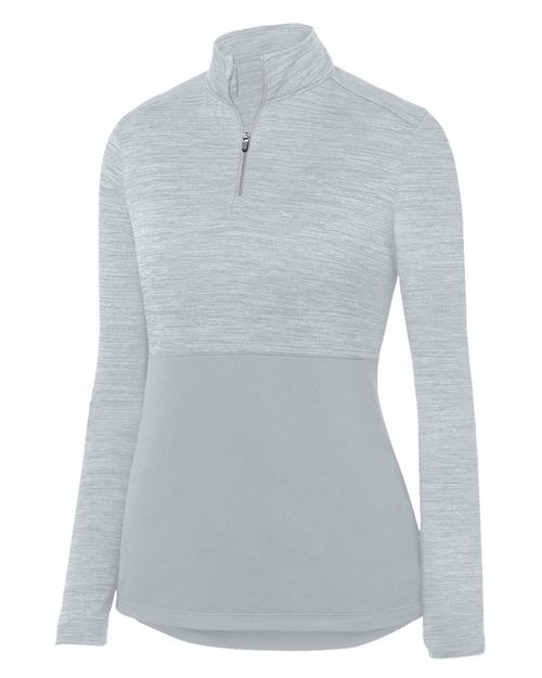 2909 Women's Shadow Tonal Heather Quarter-Zip Pullover