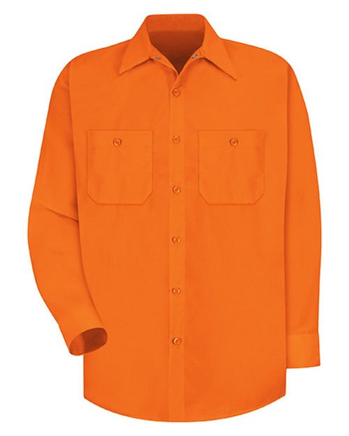 SS14T Men's Tall Enhanced Visibility Long Sleeve Work Shirt