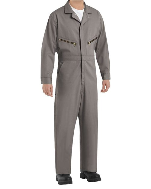 18EXT Men's Extended Sizes Zip-Front Cotton Coverall