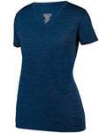 2902 Women's Shadow Tonal Heather Training V-Neck T-Shirt