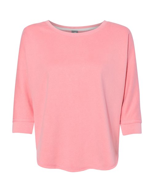 8685 Women's Lounge Fleece Dolman Crewneck Sweatshirt