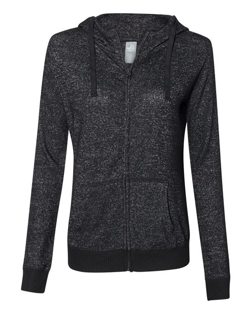 8656 Women’s Cozy Jersey Hooded Full-Zip
