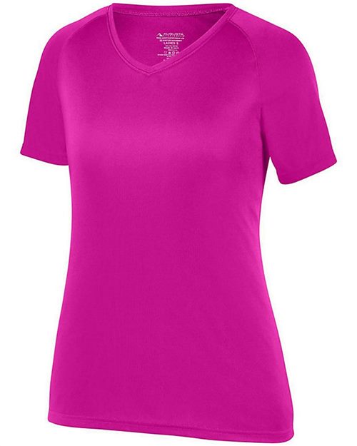 2793 Girls' Attain Wicking V-Neck T-Shirt