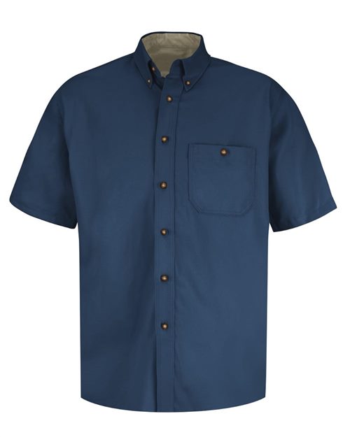 SC64 Men's Short Sleeve 100% Cotton Dress Shirt