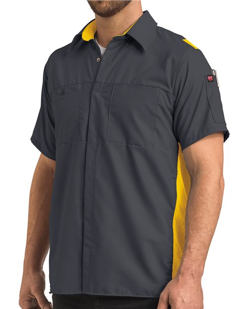 SY42 Men's Performance Plus Short Sleeve Shirt with Oilblok Technology
