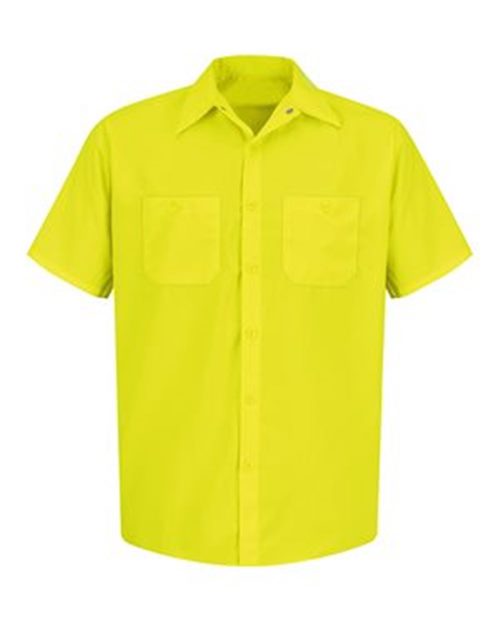 SS24T Men's Tall Enhanced Visibility Short Sleeve Work Shirt