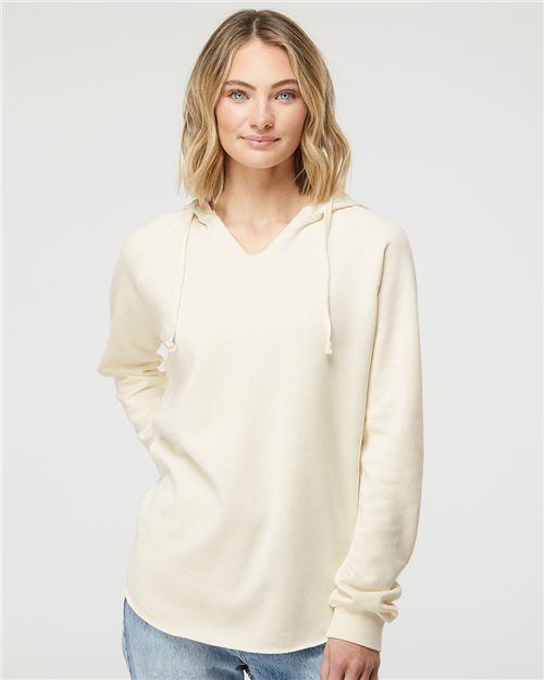 PRM2500 Women’s Lightweight California Wave Wash Hooded Sweatshirt