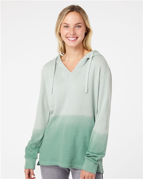 W20185 Women's French Terry Ombré Hooded Sweatshirt