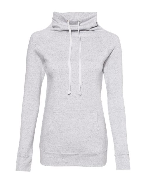 W20155 Women’s Space-Dyed Cowl Neck Sweatshirt