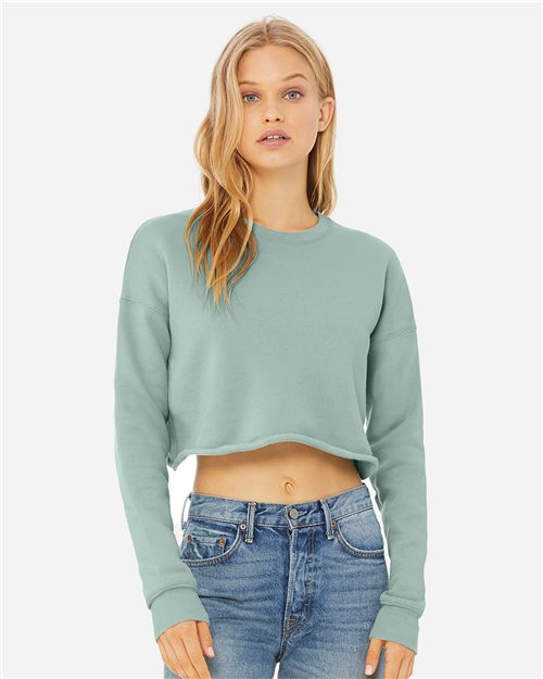 7503 Women's Crop Fleece Crewneck Sweatshirt