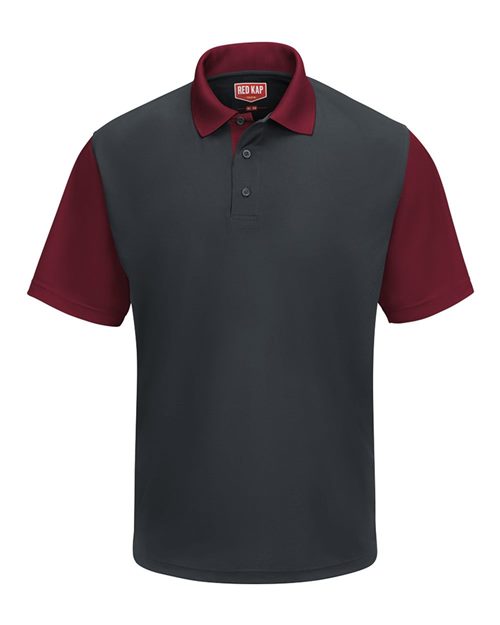 SK56 Men's Performance Knit Color-Block Polo