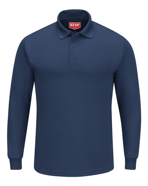 SK6L Men's Long Sleeve Performance Knit Polo