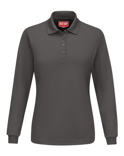 SK7L Women's Long Sleeve Performance Knit Polo