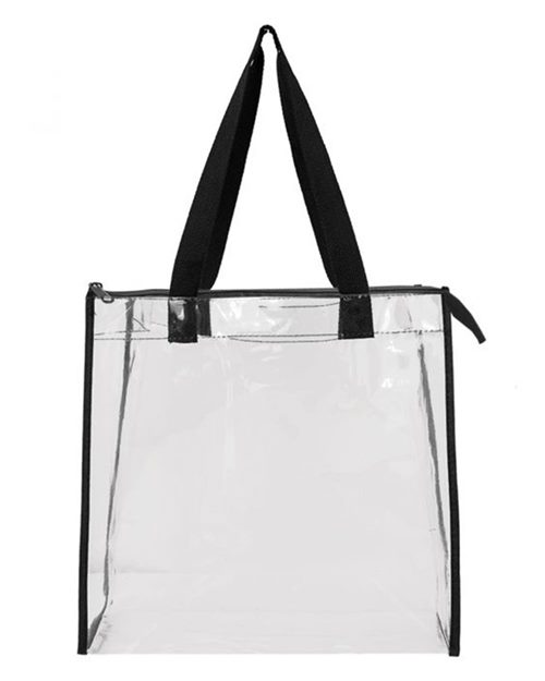 OAD5006 OAD Clear Zippered Tote with Full Gusset