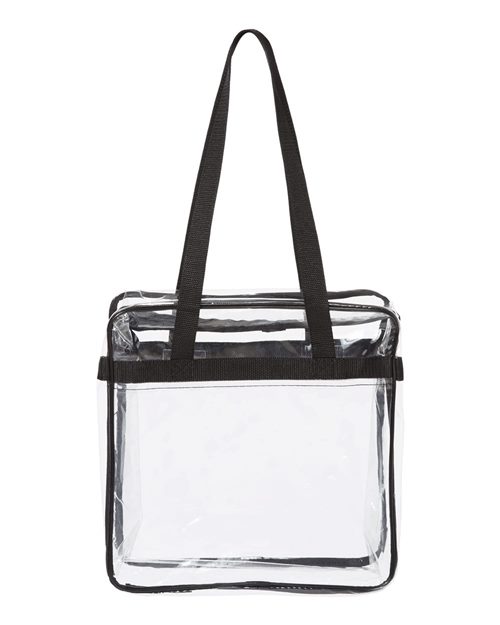 OAD5005 OAD Clear Tote with Zippered Top
