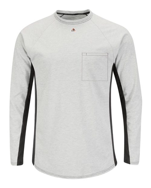 MPS8 Men's Long Sleeve FR Two-Tone Base Layer with Concealed Chest Pocket - EXCEL FR