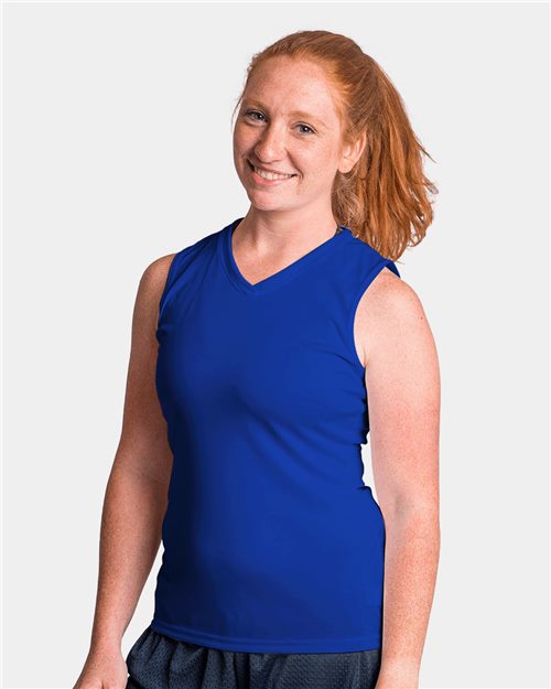 5663 Women's Sleeveless V-Neck T-Shirt