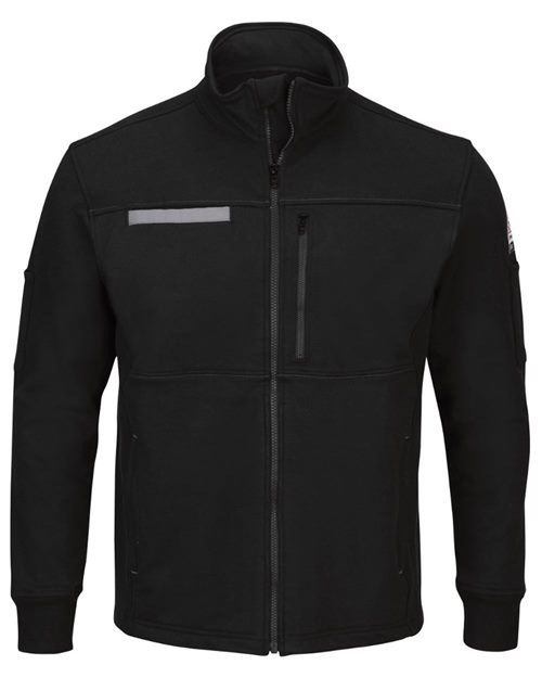 SEZ2 Men's Zip Front Fleece Jacket-Cotton /Spandex Blend