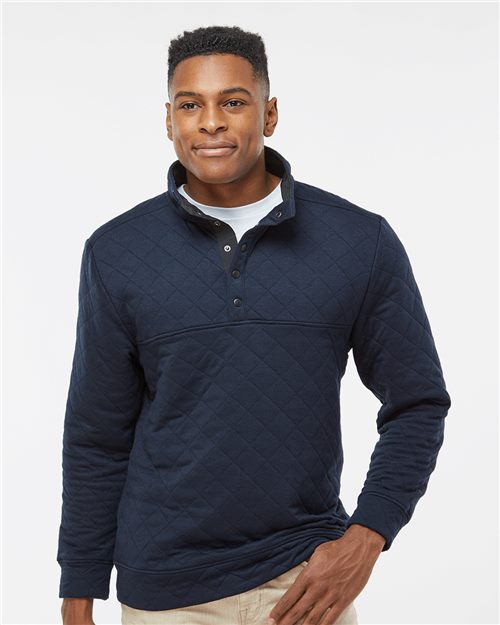 8890 Men's Quilted Half-Snap Pullover