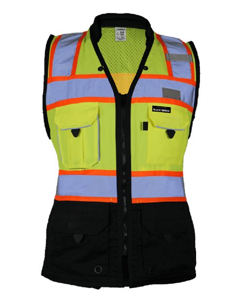 S5021-5022 Women's Premium Black Series Heavy Duty Surveyors Vest