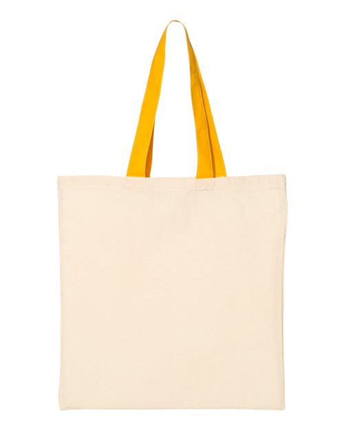 QTB6000 Economical Tote with Contrast-Color Handles