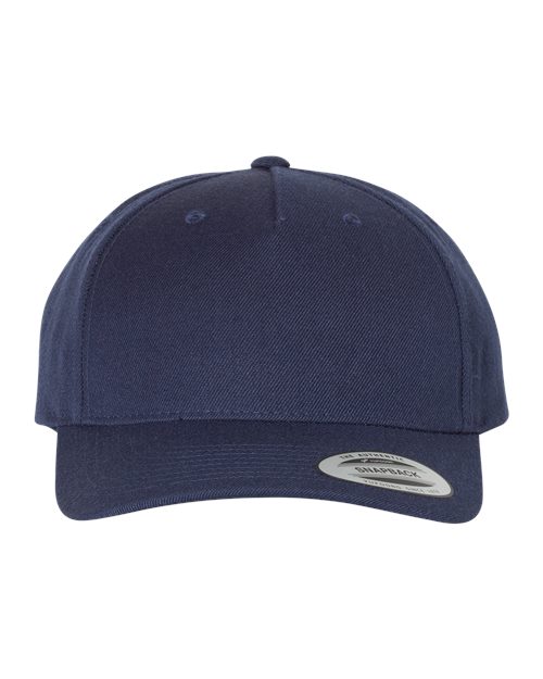 5789M Premium Five-Panel Curved Bill Snapback Cap