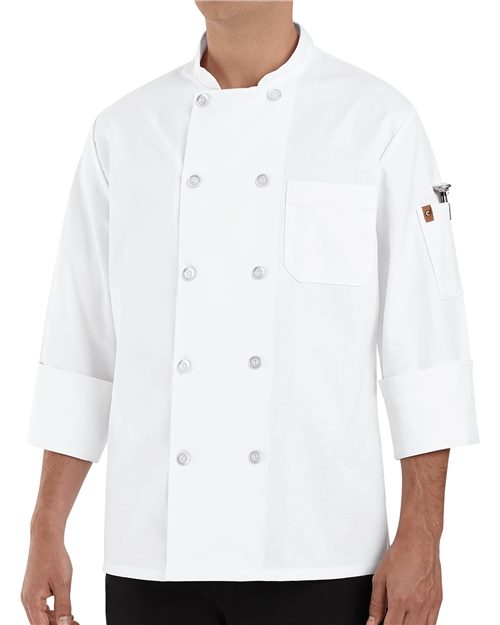 0415 Ten Pearl Button Chef Coat