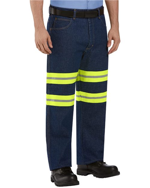 PD60ED Men's Enhanced Visibility Relaxed Fit Jeans