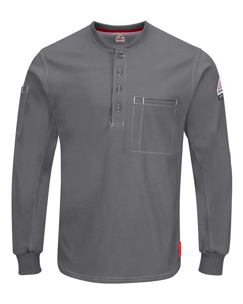 QT40T Men's Tall iQ Series Plus Long Sleeve Henley