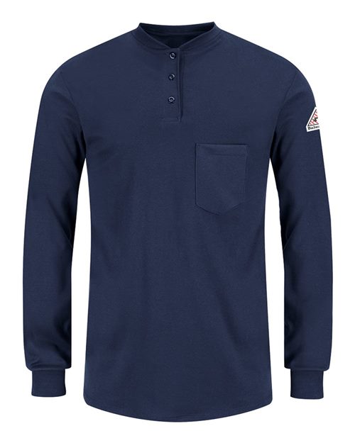 SEL3 Women's Long Sleeve Tagless Henley Shirt