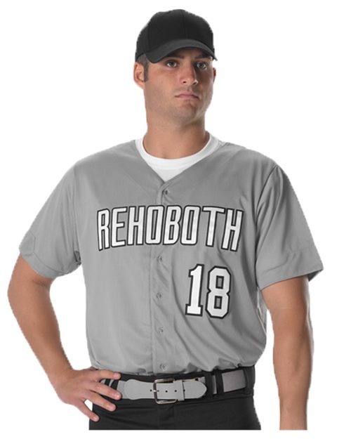52MBFJ Men's Full Button Lightweight Baseball Jersey
