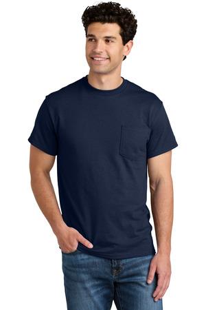 8300 DryBlend 50 Cotton/50 Poly Pocket T-Shirt