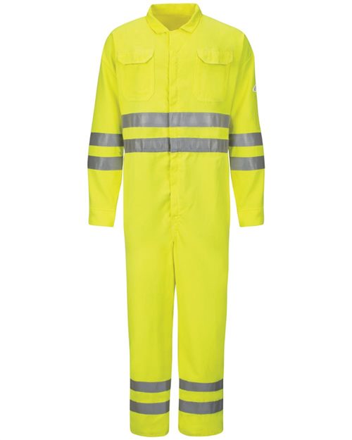 CMD8 Men's Hi-Vis Deluxe Coverall with Reflective Trim - CoolTouch 2 - 7 oz