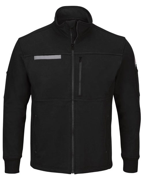 SEZ2T Men's Tall Zip Front Fleece Jacket-Cotton /Spandex Blend