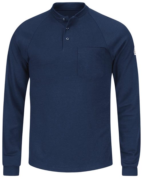 SML2 Men's Long Sleeve Henley Shirt- CoolTouch2