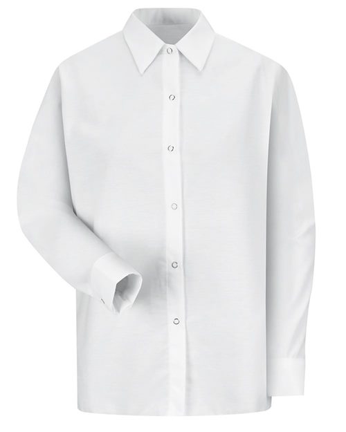 SP15 Women's Long Sleeve Specialized Pocketless Poplin Work Shirt