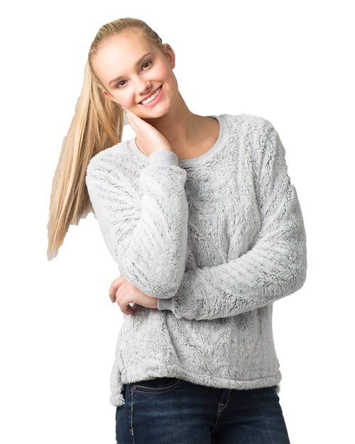 FZ03 Women's Fuzzy Crewneck Fleece