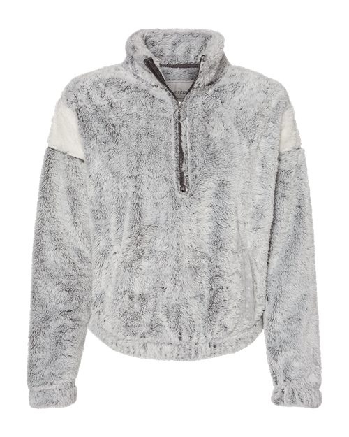 FZ04 Women's Remy Fuzzy Fleece Quarter-Zip Pullover