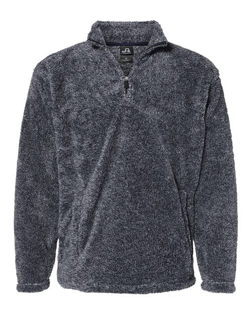 8464 Unisex Boundary Shag Frosty Sherpa Quarter-Zip Pullover