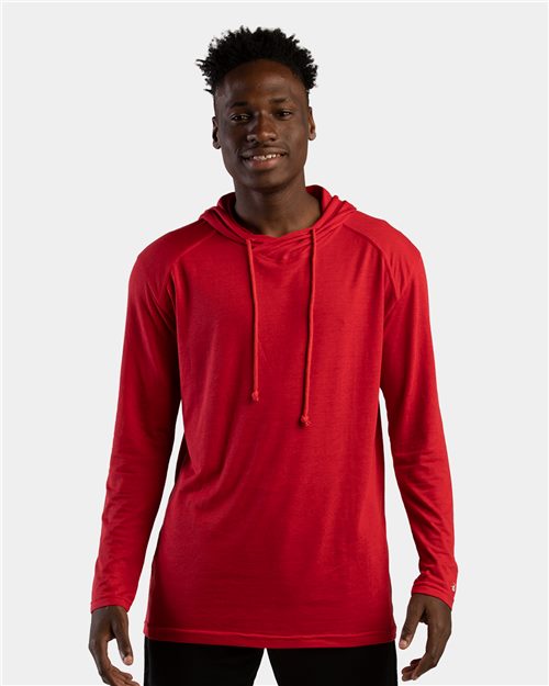 4905 Men's Tri-Blend Surplice Hooded Long Sleeve T-Shirt