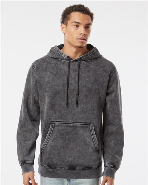 PRM4500MW Unisex Midweight Mineral Wash Hooded Sweatshirt