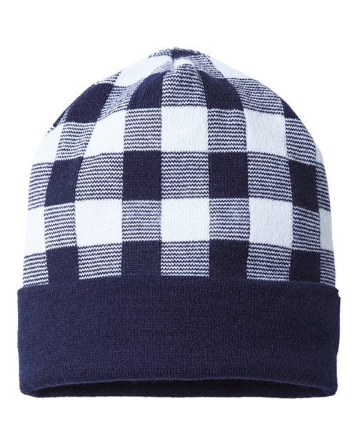 RKP12 USA-Made Plaid Beanie
