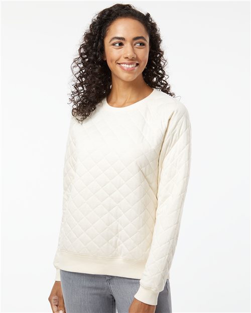08 Women's Quilted Crewneck Pullover