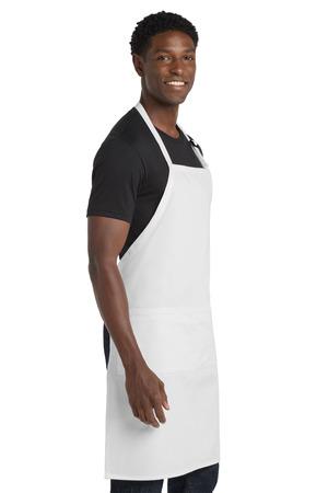 A700 Easy Care Extra Long Bib Apron with Stain Release