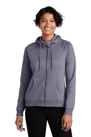 AL5003 Women's Organic CVC Fleece Full-Zip Hoodie
