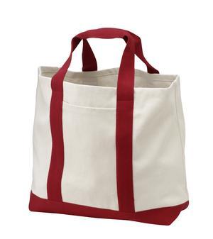 B400 Ideal Twill Two-Tone Shopping Tote