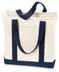 B400 Ideal Twill Two-Tone Shopping Tote