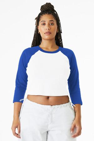 1200 Women's Micro Rib 3/4 Raglan Baby Tee
